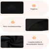 Allbase Incontinence Underwear for Women High Absorbency Period Panties Ladies Leakproof Protective Menstrual Postpartum Bladder Control Washable Cotton Briefs Black Multipack view 4