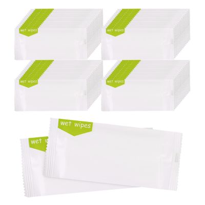 Hipruict Individual Hand Wipes, 300 Packs Individual Wet Wipes, Quickly Cleaning Our Hands, Individually Wrapped Bulk Large Wet Wipes, Suitable for Restaurants, Weddings and Barbeques