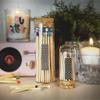 4" Gray Matches in a Chic Jar + Striker Stickers Included | 100 Stylish Decorative Safety Matches with a Modern Cork Top Glass Holder | Gifts, Home Decor, & Candle Accessories by Thankful Greetings view 3