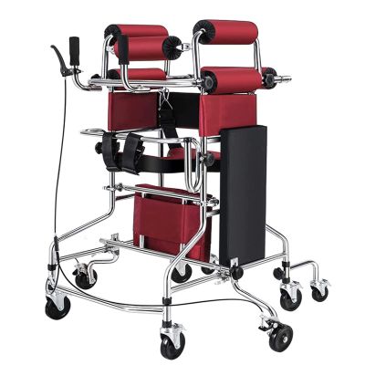 Anti-tilt Walking Frame, Adjustable Height Width, Lower Limb Trainer Rehabilitation Auxiliary Equipment, for Elderly, Handicapped