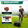 52CC 2.3HP Gasoline Powered Sweeper, 1.7KWHand-held Lawn Sweeper with Air Filter & Manual Puller, Artificial Turf Sweeper Gasoline Powered Broom for Leaf Turf Gravel Snow view 2