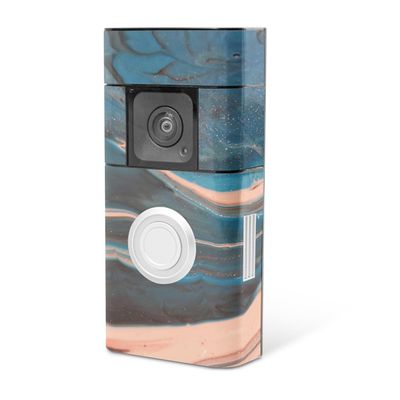 MightySkins Skin Compatible with Ring Video Doorbell Plus - Sea Dunes | Protective, Durable, and Unique Vinyl Decal wrap Cover | Easy to Apply, Remove, and Change Styles