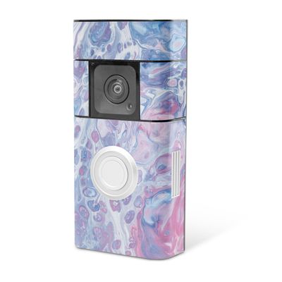 MightySkins Skin Compatible with Ring Video Doorbell Plus - Pastel Pour | Protective, Durable, and Unique Vinyl Decal wrap Cover | Easy to Apply, Remove, and Change Styles