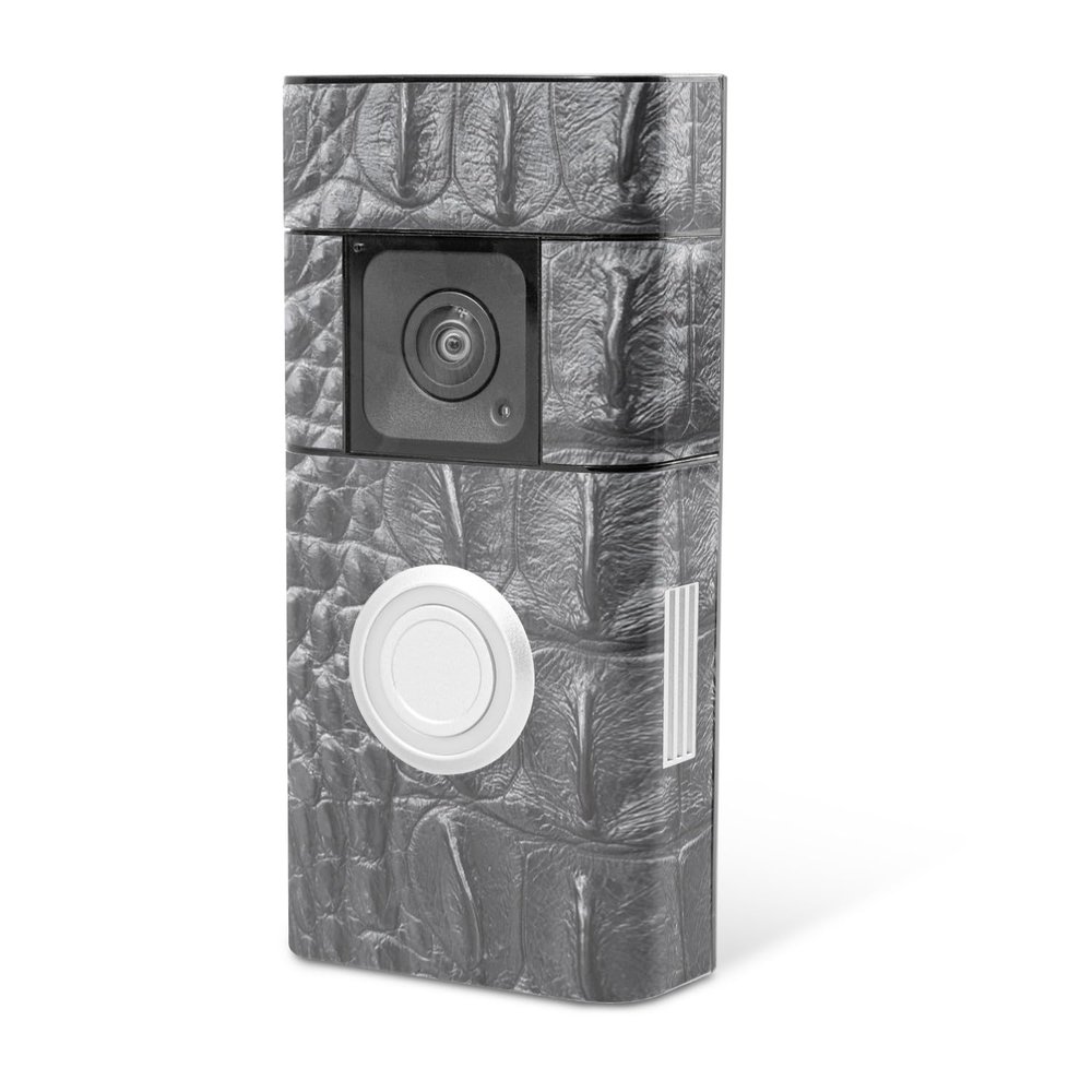 MightySkins Skin Compatible with Ring Video Doorbell Plus - Gator Back | Protective, Durable, and Unique Vinyl Decal wrap Cover | Easy to Apply, Remove, and Change Styles