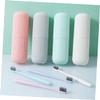 Beatifufu 1pc Portable Travel Toothbrush Storage Box Durable Toothbrush Holder and Brushing Mug Creative Pink Cup for Home and Travel Use Compact Design for and Storage view 4