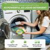 Earth Rescue Laundry Detergent Sheets - Up To 120 Loads (60 Sheets) - Ultra Concentrated Liquidless Dry Laundry Detergent, Ideal For Sensitive Skin, Eco Friendly, Plastic Free - Fresh Linen view 2
