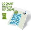 Tea Drops 30 Bulk Pack Organic Matcha Bagless Tea - Loose Leaf, Lightly Sweetened, On-The-Go. Plastic-Free - Iced or Hot view 2