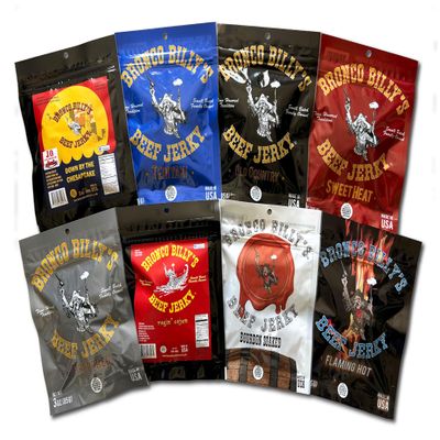 Bronco Billy's Beef Jerky 8 Pack Sampler