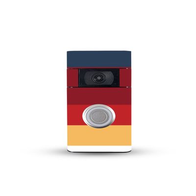 MightySkins Skin Compatible with Ring Video Doorbell (2nd Generation) - Vintage Lines | Protective, Durable, and Unique Vinyl Decal wrap Cover | Easy to Apply, Remove, and Change Styles