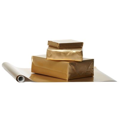 UK Greetings 10 Metre Wrapping Paper Roll for Him/Her/Friend - For Easter, Birthdays, Thank You, Congratulations or Other Gifts - Gold Design