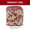 2pcs Christmas Burlap Ribbon Red Ribbon Christmas Crafts Checkered Craft Floral Bows s Fabric Presents Colorful s for DIY Red Berries Linen view 2