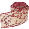 2pcs Christmas Burlap Ribbon Red Ribbon Christmas Crafts Checkered Craft Floral Bows s Fabric Presents Colorful s for DIY Red Berries Linen view 4