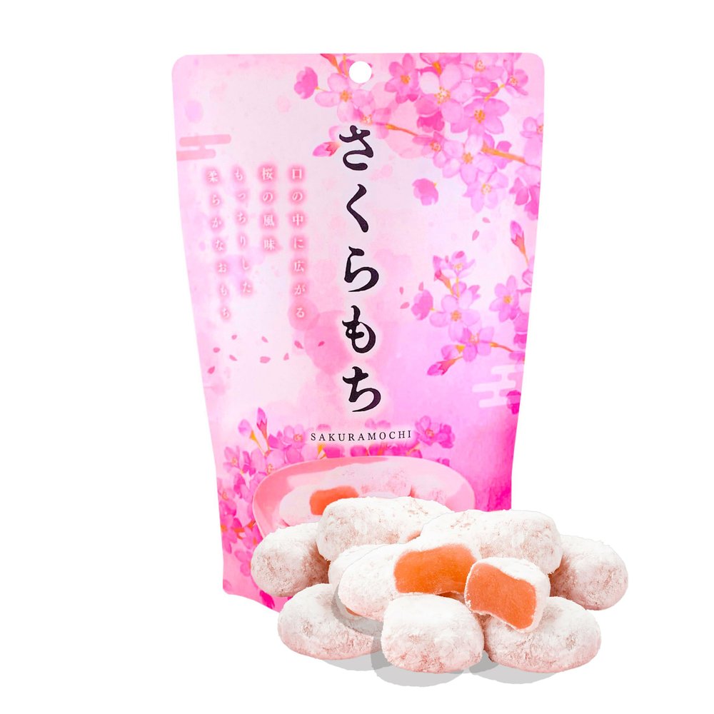 Sakura Mochi Traditional Japanese Wagashi Sweets