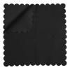200 Pack Cocktail Napkin 2-Ply Scalloped Edged Dessert Napkins Folded 5 x 5 Inches Disposable Napkins for Dinner Wedding Birthday Party Bridal Anniversary Reception Event (Black) view 3