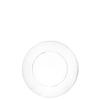 EcoQuality Disposable 6" inch Round Clear Plastic Plates - Glass Like Design Party Plates, Heavy Duty Small Disposable Dessert Plates, Salad Plate, Weddings, Serveware (100 PACK) view 1