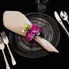 EcoQuality Disposable 6" inch Round Clear Plastic Plates - Glass Like Design Party Plates, Heavy Duty Small Disposable Dessert Plates, Salad Plate, Weddings, Serveware (100 PACK) view 2