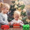 Blulu 12 Pack Christmas Gift Boxes with Lids Present Candy Cookie Boxes Christmas Gift Box with Ribbon Xmas Holiday Cupcakes Box for Pastries Donuts Treat Gifts Party Favors, 6.7 x 6.7 x 3.5 Inches view 3