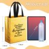 36 Pcs Thank You Reusable Gift Bags Employee Appreciation Gift Bags Sometimes You Forget You're Awesome Team Appreciation Gift for Employee Teacher Student Coworker Secretary Assistant Gift(Gold) view 2