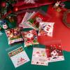 Cheriswelry Christmas Gift Bags 130x100x0.2mm Cellophane Goodies Bag 200Pcs Self-adhesive Candy Cookie Snack Bag for Holiday Decoration Party Favor Supplies view 2