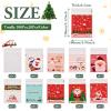 Cheriswelry Christmas Gift Bags 130x100x0.2mm Cellophane Goodies Bag 200Pcs Self-adhesive Candy Cookie Snack Bag for Holiday Decoration Party Favor Supplies view 3