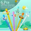 10mm Straw Covers Fit For Stanl-ey 40Oz Cup, Reusable Transportation Patterns Straw Toppers for Stanl-ey 30&40Oz Tumbler Dust-Proof Straw Tips Cap view 3
