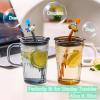 10mm Straw Covers Fit For Stanl-ey 40Oz Cup, Reusable Transportation Patterns Straw Toppers for Stanl-ey 30&40Oz Tumbler Dust-Proof Straw Tips Cap view 4