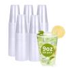 RACETOP 500 Pack 9 oz Plastic Cups, Clear Disposable Plastic Cups Bulk, Cold Drinking Party Cup, Transparent for Wedding, Thanksgiving, Christmas, Party view 1