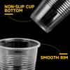 RACETOP 500 Pack 9 oz Plastic Cups, Clear Disposable Plastic Cups Bulk, Cold Drinking Party Cup, Transparent for Wedding, Thanksgiving, Christmas, Party view 3