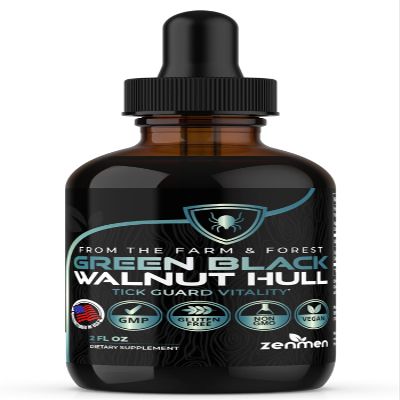 Zenmen Green Black Walnut Organic Tincture - Tick Immune Support and Guard Vitality, Source of Antioxidants, Promote Healty Liver - Made in The USA