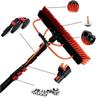 Water Fed Pole Kit Solar Panel Cleaning Brush Window and Solar Cleaning Pole w/Water Fed Telescopic Brush/Brush Window and Solar Panel Cleaning System Windows Cleaning & Washing Tool (24FT/7.2M) view 3