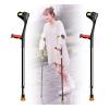 Safety Crutches Classic Crutches 10 Levels Height Adjustable Folding Canes Open Cuffs Walking Sticks Walking Cane Fashion Crutch Comfortable view 1