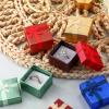 Bucherry 72 Pcs Ring Boxes 1.6 x 1.6 In Hard Cardboard Jewelry Box with Ribbon Bow Small Jewelry Gift Cases for Small Business(Vibrant Color) view 3