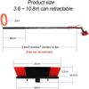 Water Fed Pole Kit, 3.6-11m Adjustable Window Cleaning Pole - 180 Rotatable Brush Head Telescopic Cleaning Brush Outdoor Window Glass Solar Panel Spray Washer Washing Equipment (12FT/3.6M) view 4