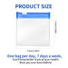 21PCS Pill Pouches, Pill Organizer Travel, Clear Pill Baggies, Plastic Pill Bags with Slide Lock for Medicine Small Items Storage (Classic) view 2