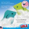 LOLA Scrub N Wipe Boss, 3 Pack, Non-Scratch Scrubbing, 2-Sided Sponge, Remove Debris, Firm in Cold Water/Flexible in Warm Water, Made in USA view 2