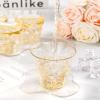 50PCS 9oz Glitter Plastic Cups for Party, Disposable Gold Cups, Plastic Cocktail Glasses for Wedding Thanksgiving, Christmas, and Parties view 2
