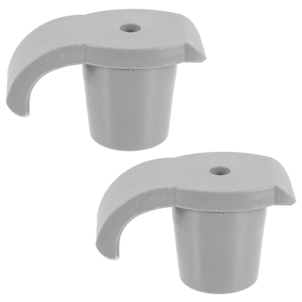 2pcs Hiking Stick Accessories Wheelchair Accessories for Seniors Walker Feet Cushion Anti-Slip Walker Ski Crutches Foot Rest Elderly Heavy