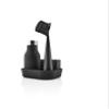 EVA SOLO | Dishwashing Set | Soap Dish, Liquid Soap Dispenser, Dish Brush & Sponge | Dish Washing Accessories | Black view 1