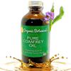 Organic Botanicals Pure Organic Comfrey Leaf Infused Oil - Skin Care for Joints, Back, Muscles, Fractures, Bruises, and Minor Wounds, Natural Herbal Body Massage Oil, Certified Organic (8 oz) view 1