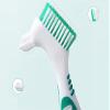 KAYNO Denture Toothbrush, Invisible Mouthguard Cleaning Brush, Orthodontic Retainer Brush, Denture Brush, Double-Headed Descaling Toothbrush for The Elderly view 3