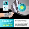BraceAbility Wrist Support for Men and Women - Tennis and Pickleball Wrist Brace, Sports Injury Relief, Sprained Wrist Recovery, Tendonitis Support, Bowling, Volleyball, Golf - Right Hand (Medium) view 3