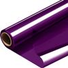 PerkHomy Colored Cellophane Wrap Roll 16" x 100' 3 Mil Thick Cellophane For Gift Basket Treats Goodie Wrapping Craft Flower Bouquet Plastic (Purple, 100ft (16in Width)) view 1