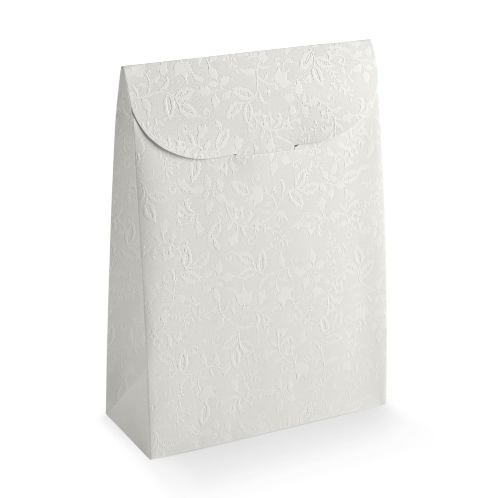 Boxes Craftory Pack of 20 Party Favor Boxes (6.69 x 2.75 x 9.25 inch) - Ideal for Wedding, Bridal Shower Gifts and Baby Shower - White Floral
