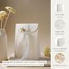 Boxes Craftory Pack of 20 Party Favor Boxes (6.69 x 2.75 x 9.25 inch) - Ideal for Wedding, Bridal Shower Gifts and Baby Shower - White Floral view 3