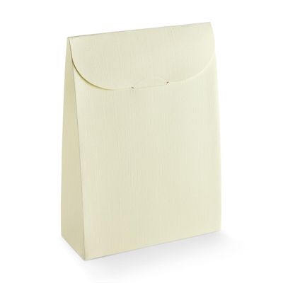 Boxes Craftory Pack of 20 Party Favor Boxes (6.69 x 2.75 x 9.25 inch) - Ideal for Wedding Favor Boxes, Christmas Gift Boxes and Bridal Shower Gift Bags | Light Ivory White Silk