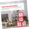 ABOOFAN 1set Christmas Balloon Box Festive Party Supplies for Decorations Easy to Assemble for Home Office Garden Warm Atmosphere for Xmas Celebrations view 2