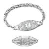 ASTERY Custom Medical Alert Bracelet for Women with Free Engraving,Personalized Emergency Identification Bracelet Waterproof Diabetic Women's Medical Alert ID Bracelet view 1