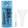 Empire Rolling  Premium Ultra Smooth Blue Pre-Rolled Cones | 50-Count + Packer | Natural Fibers, 1.25" (1 1/4) Size, Bold Color, Eco-Friendly Packaging view 1
