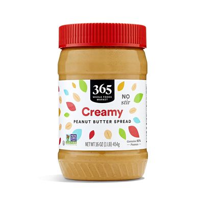 365 by Whole Foods Market, Creamy Peanut Butter Spread, No Stir, 16 Ounce