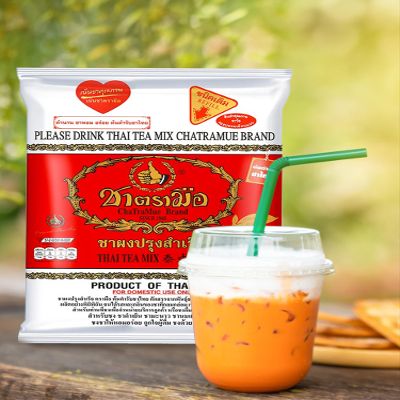 Cravin Supply Co Thai Tea Mix (Number-One) Cha Tra Mue Perfect for brewing Traditional Restaurant Style Thai Iced Tea (400g)